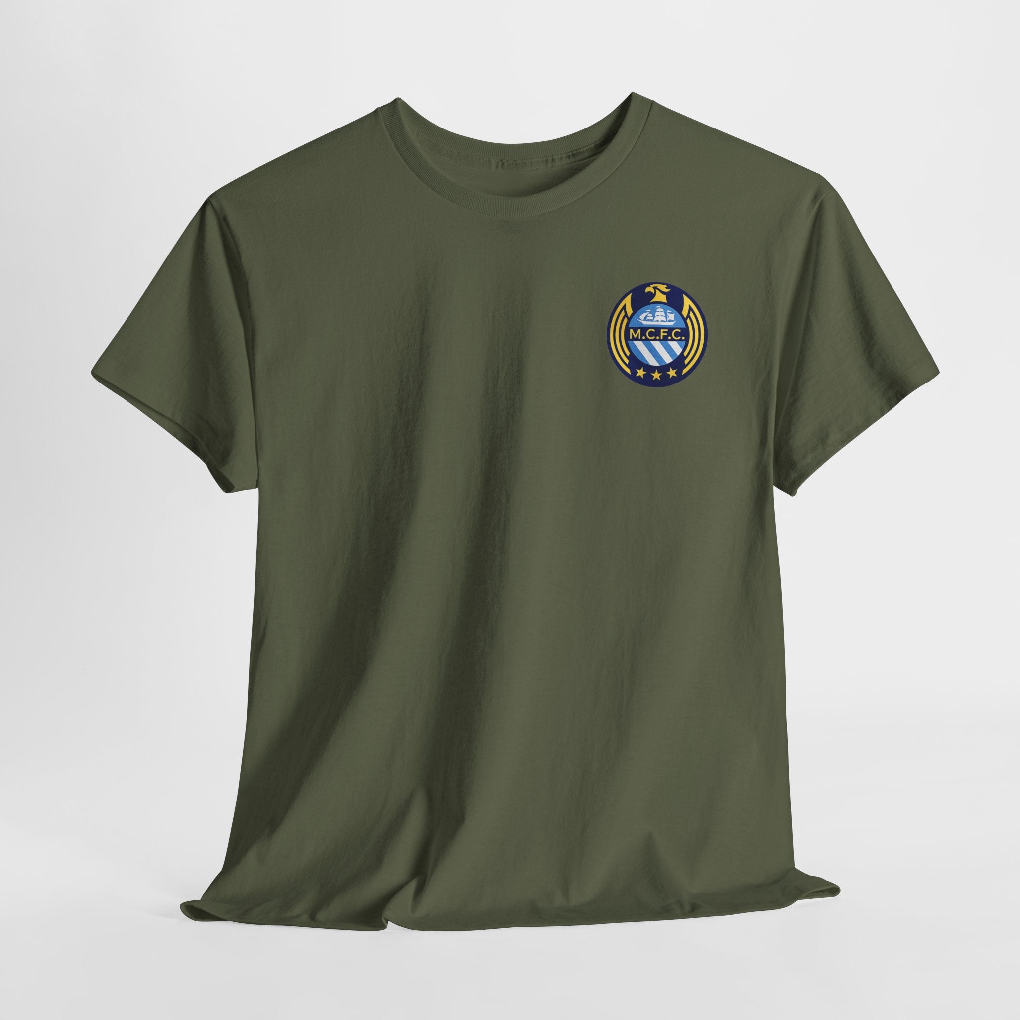 MCFC Unofficial Crest / Badge Tee — Nautical Compass Emblem Shirt