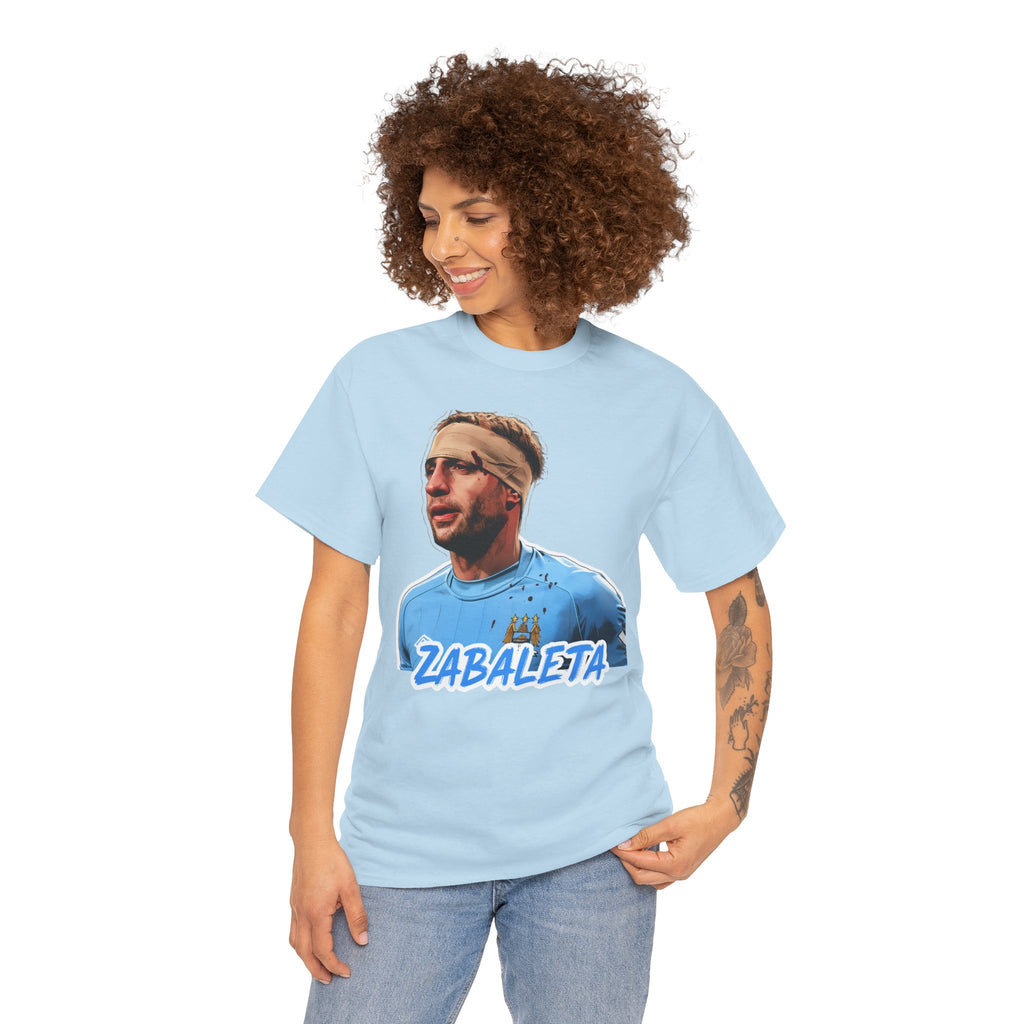 Zabaleta Manchester City Fan Tee — Retro Player Portrait Soccer T‑Shirt