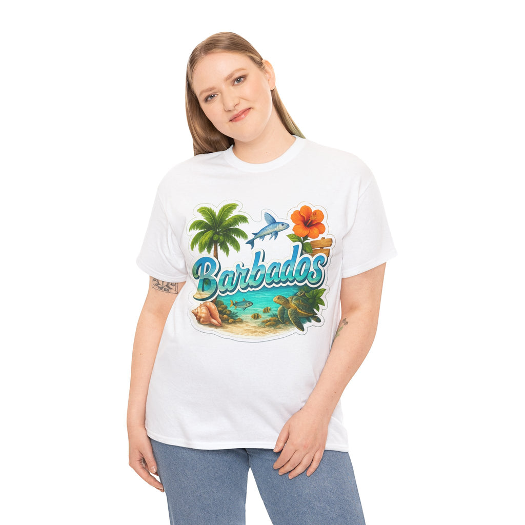 Barbados Beach Graphic Tee — Tropical Island Vacation T‑Shirt