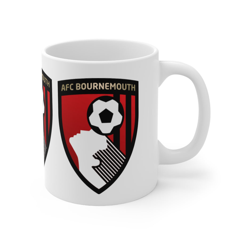 AFC Bournemouth Football Crest Mug, Ceramic Coffee Cup 11oz & 15oz
