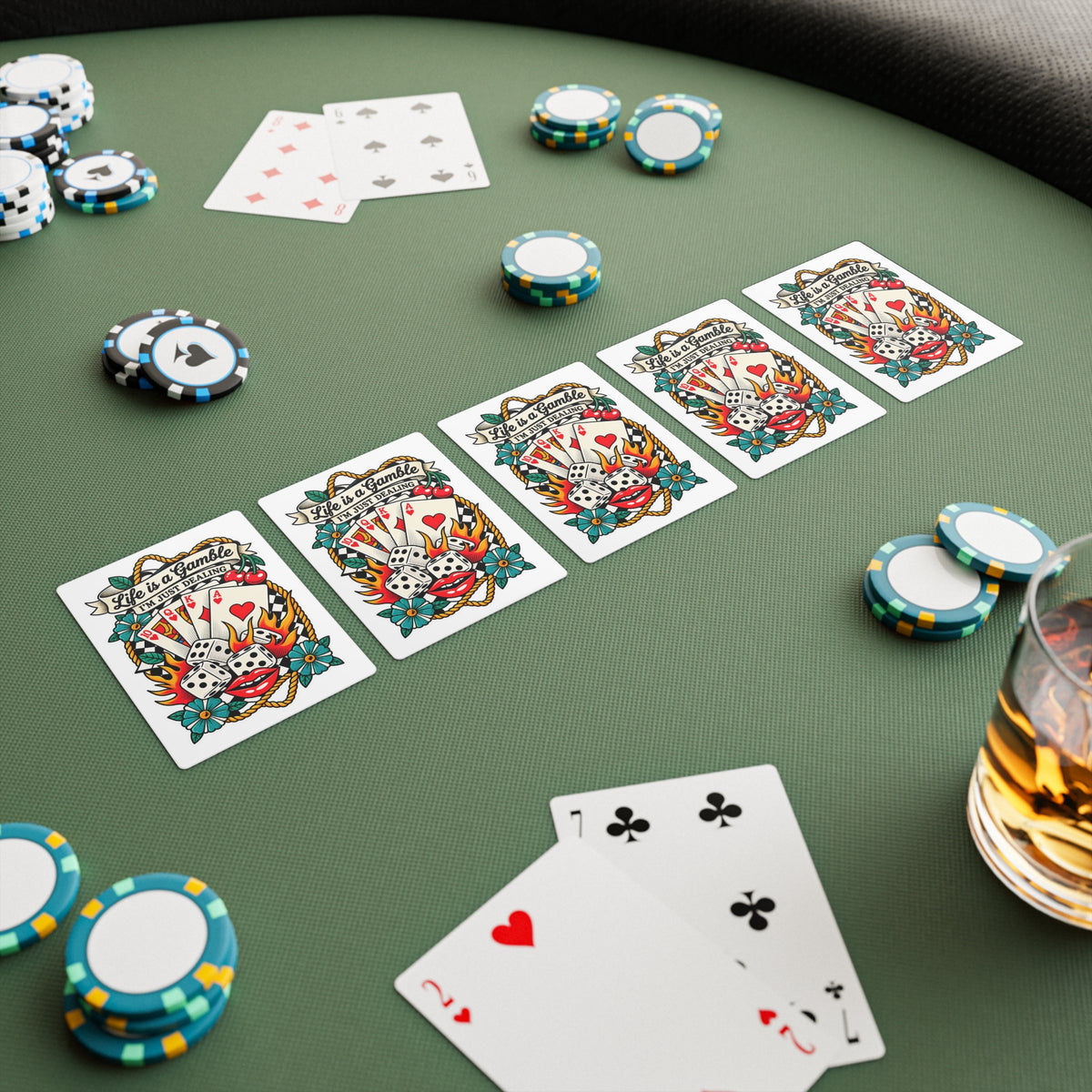 Life is a Gamble Playing / Poker Cards