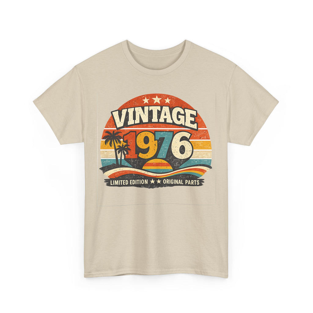 Vintage 1976 T-Shirt — Retro Beach Graphic "Vintage 1976" Birthday Tee