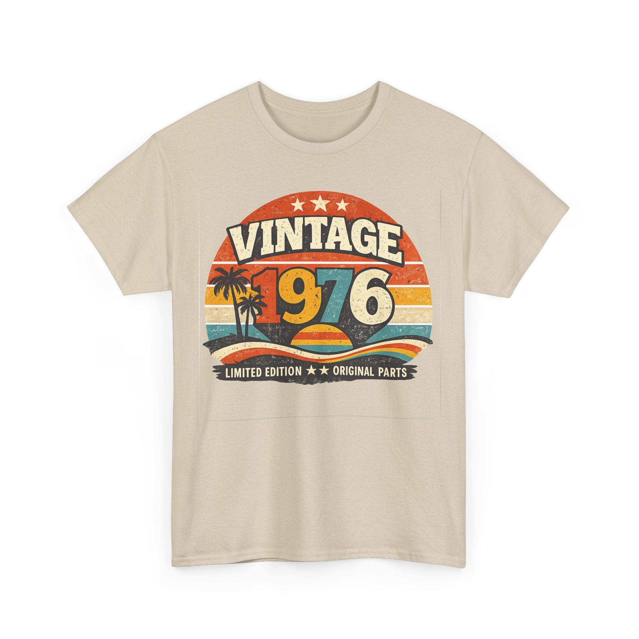 Vintage 1976 T-Shirt — Retro Beach Graphic "Vintage 1976" Birthday Tee