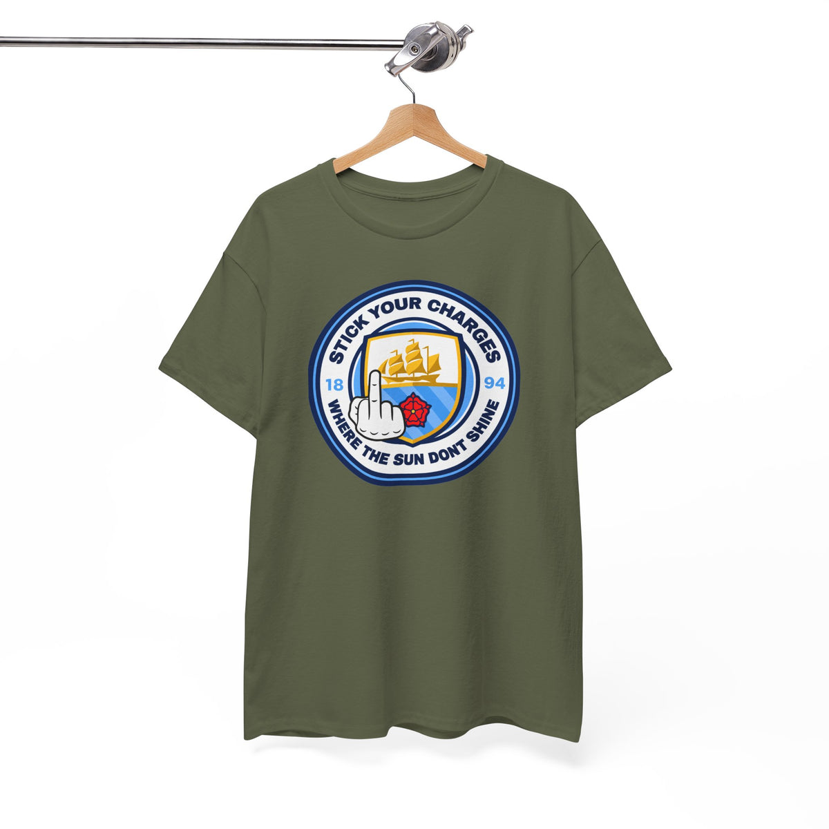 Manchester City "Stick Your Charger Where the Sun Don't Shine" Cotton t-shirt