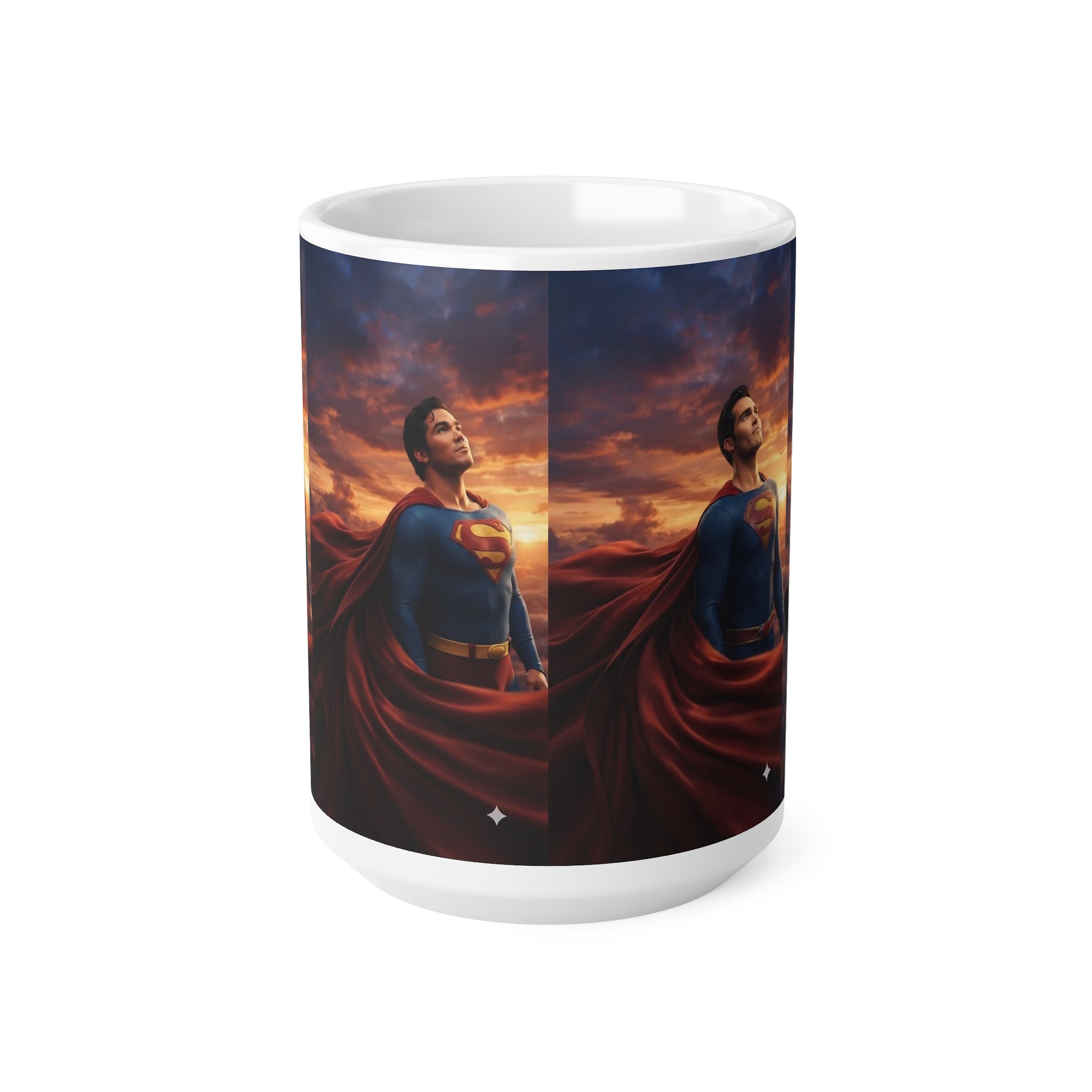 Superman Sunset Ceramic Coffee Mug — 11oz & 15oz