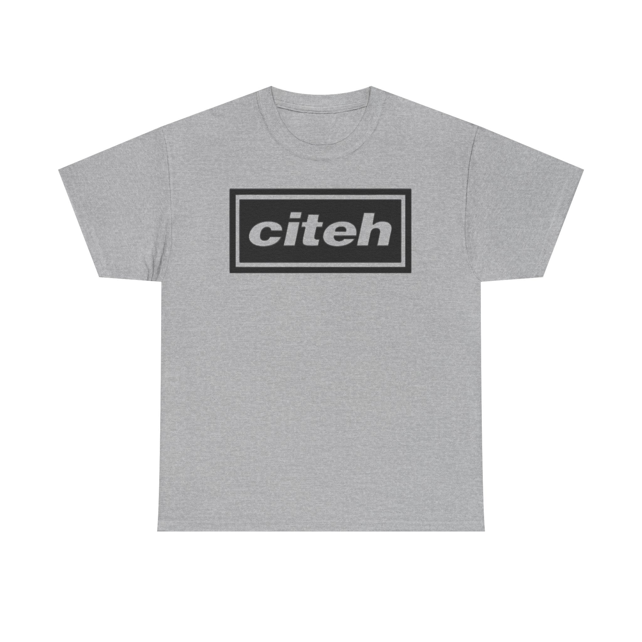 Manchester City Citeh Logo Tee — Minimalist Black Box Graphic T-Shirt