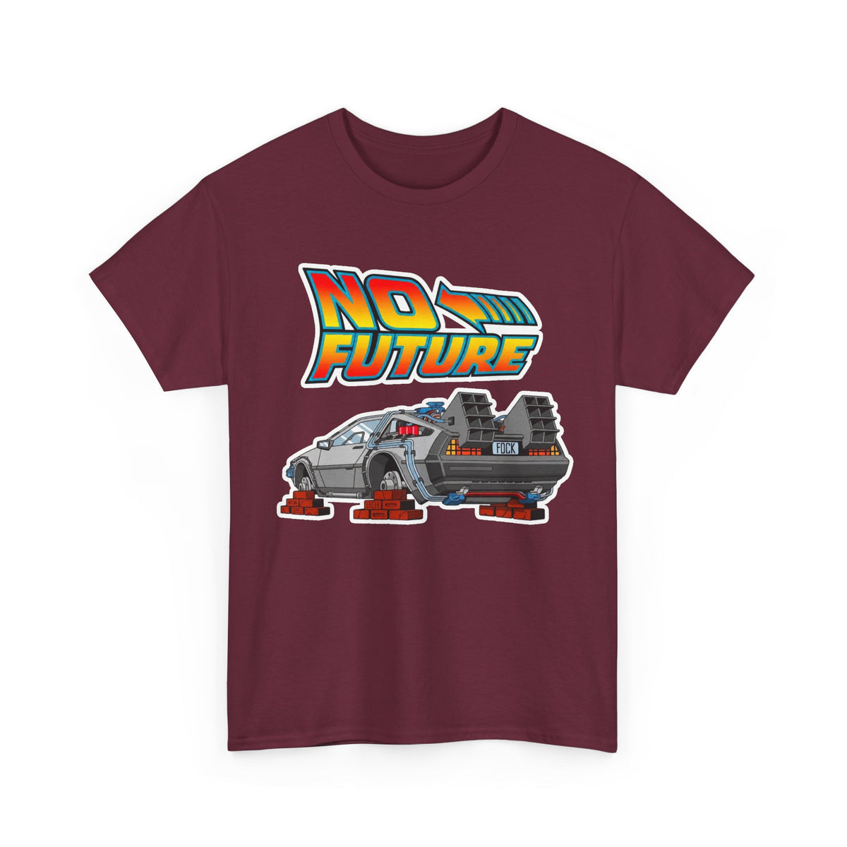 No Future DeLorean Cotton T-Shirt