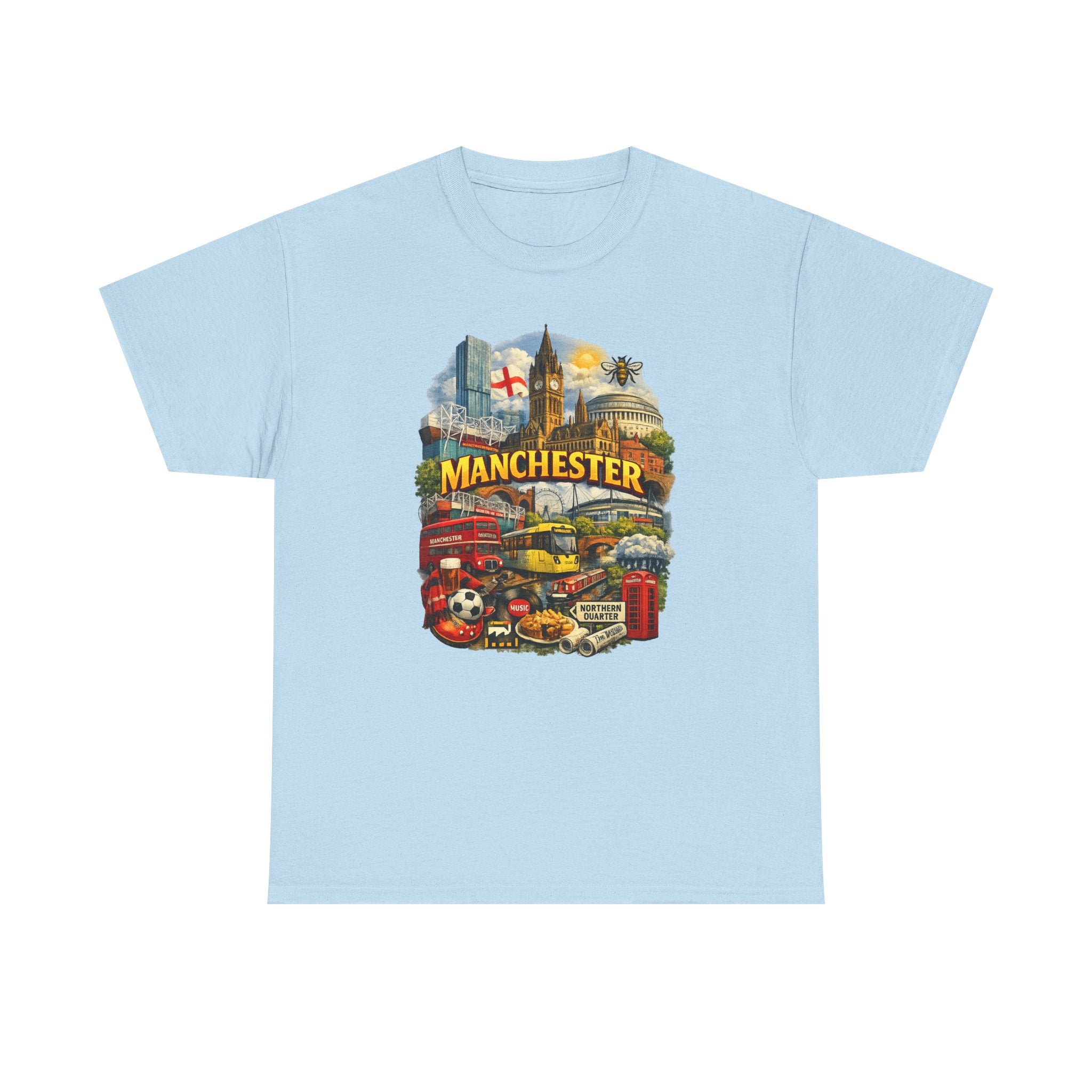 Manchester Skyline Collage T-Shirt
