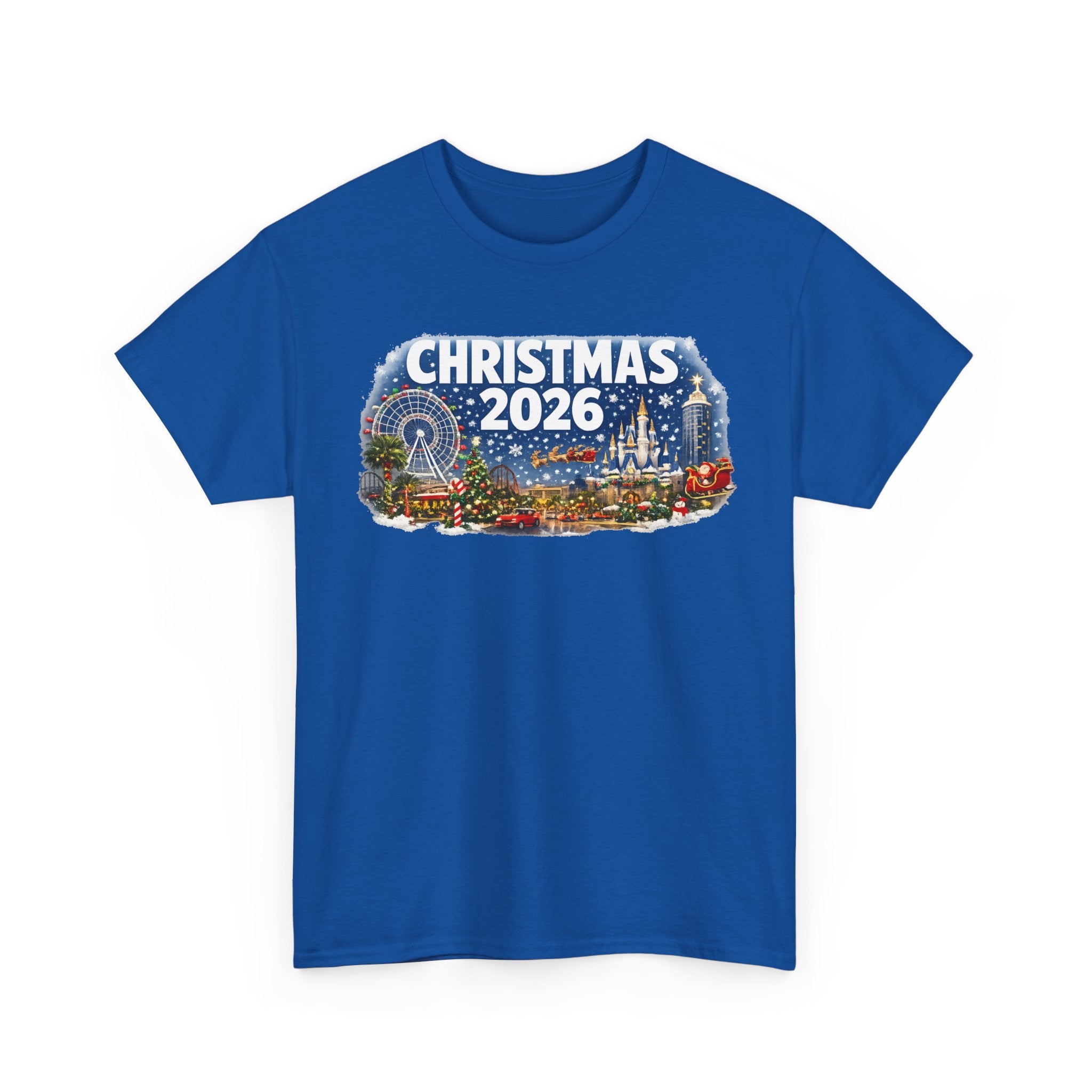Christmas 2026 Holiday Tee — Festive Winter Village Graphic T-Shirt