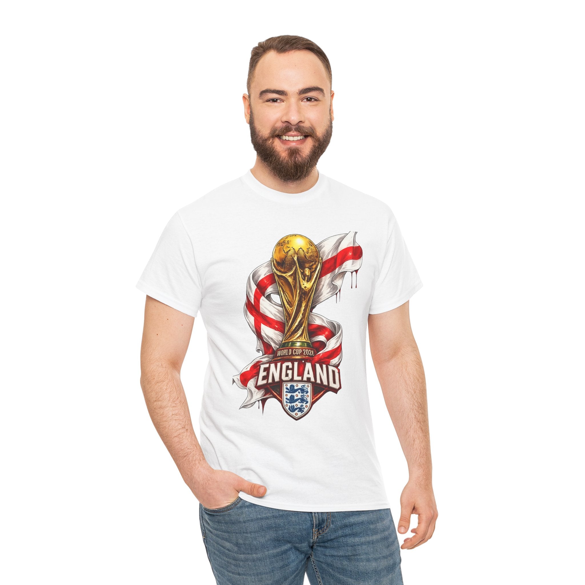 England World Cup Trophy T‑Shirt — St George's Cross Football Fan Tee