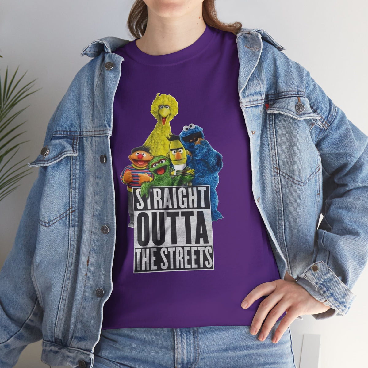 T-Shirt — "Straight Outta the Streets" Sesame Friends Graphic Tee