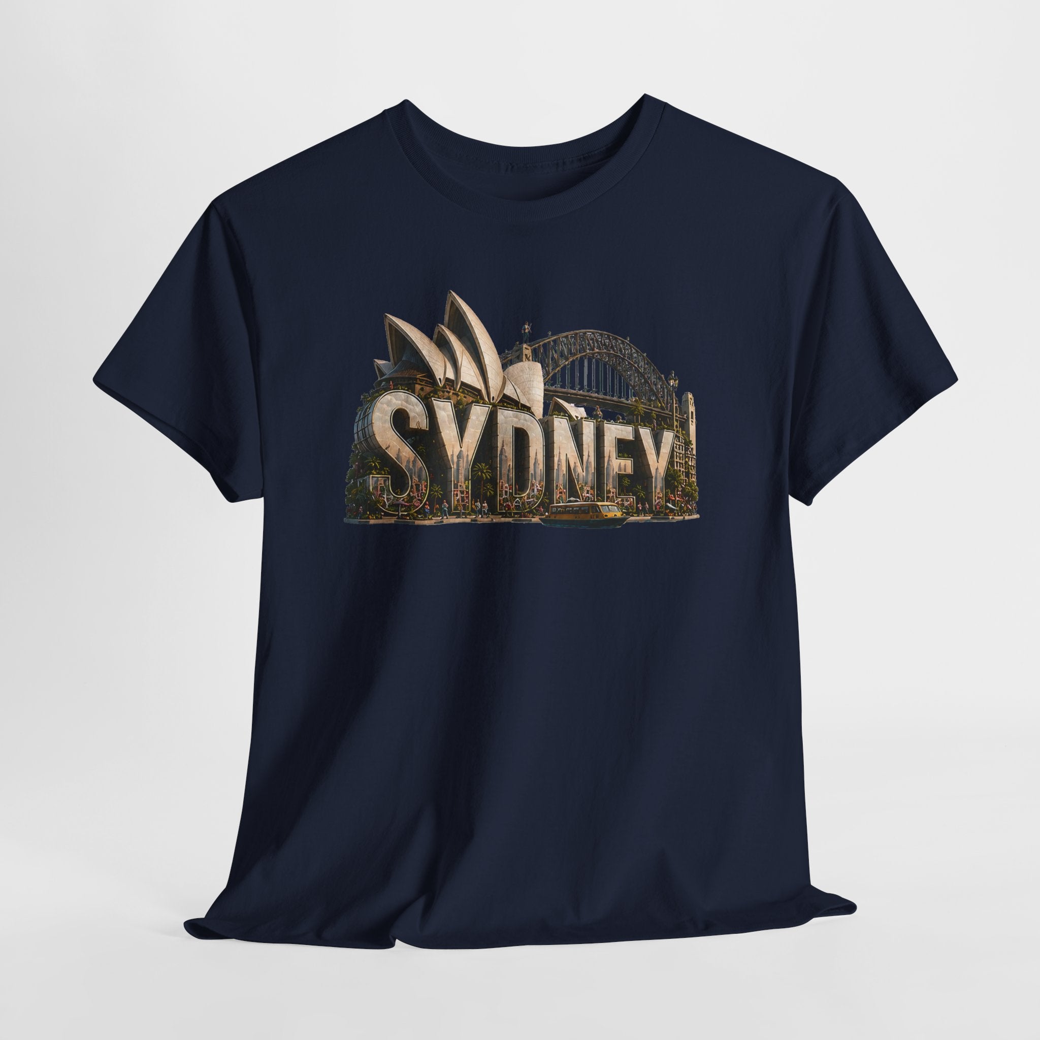 Sydney Landmark T‑Shirt — Vintage Sydney Opera House & Harbour Bridge Tee