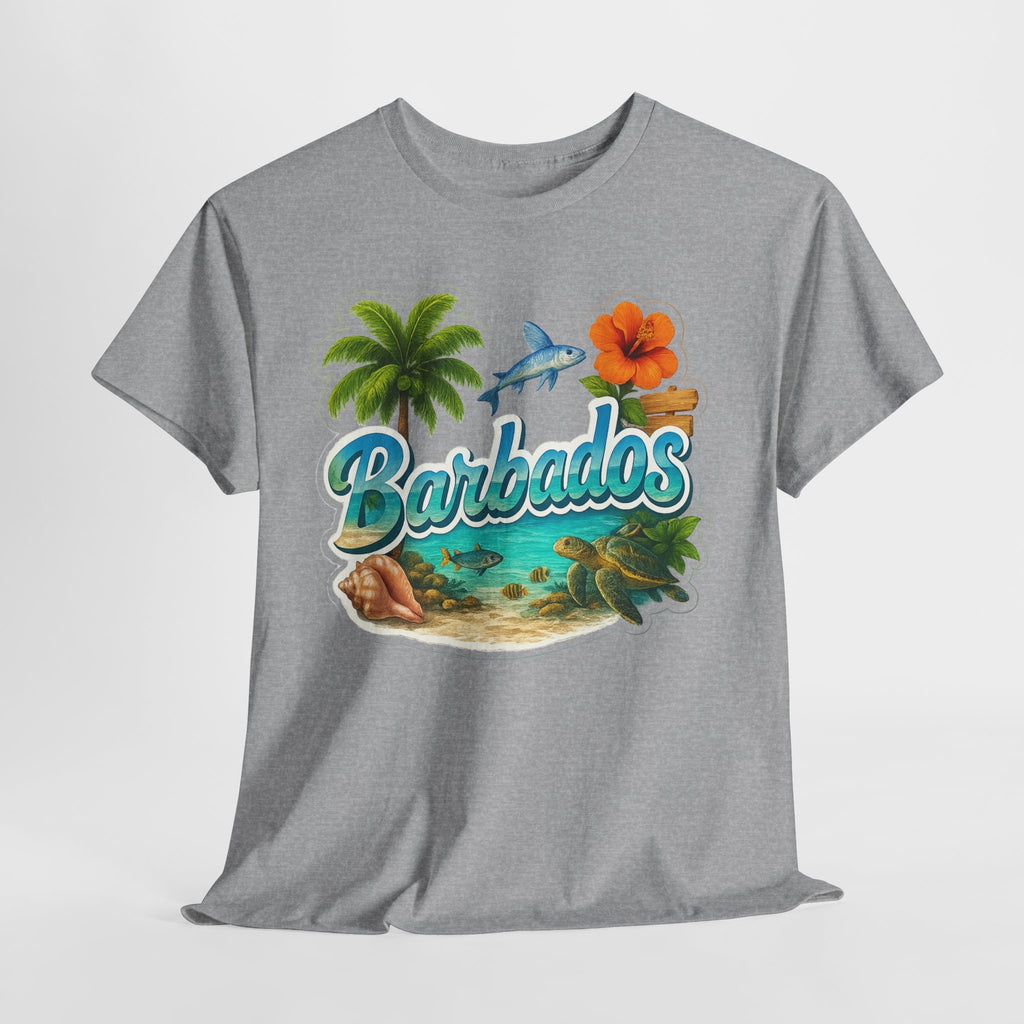 Barbados Beach Graphic Tee — Tropical Island Vacation T‑Shirt