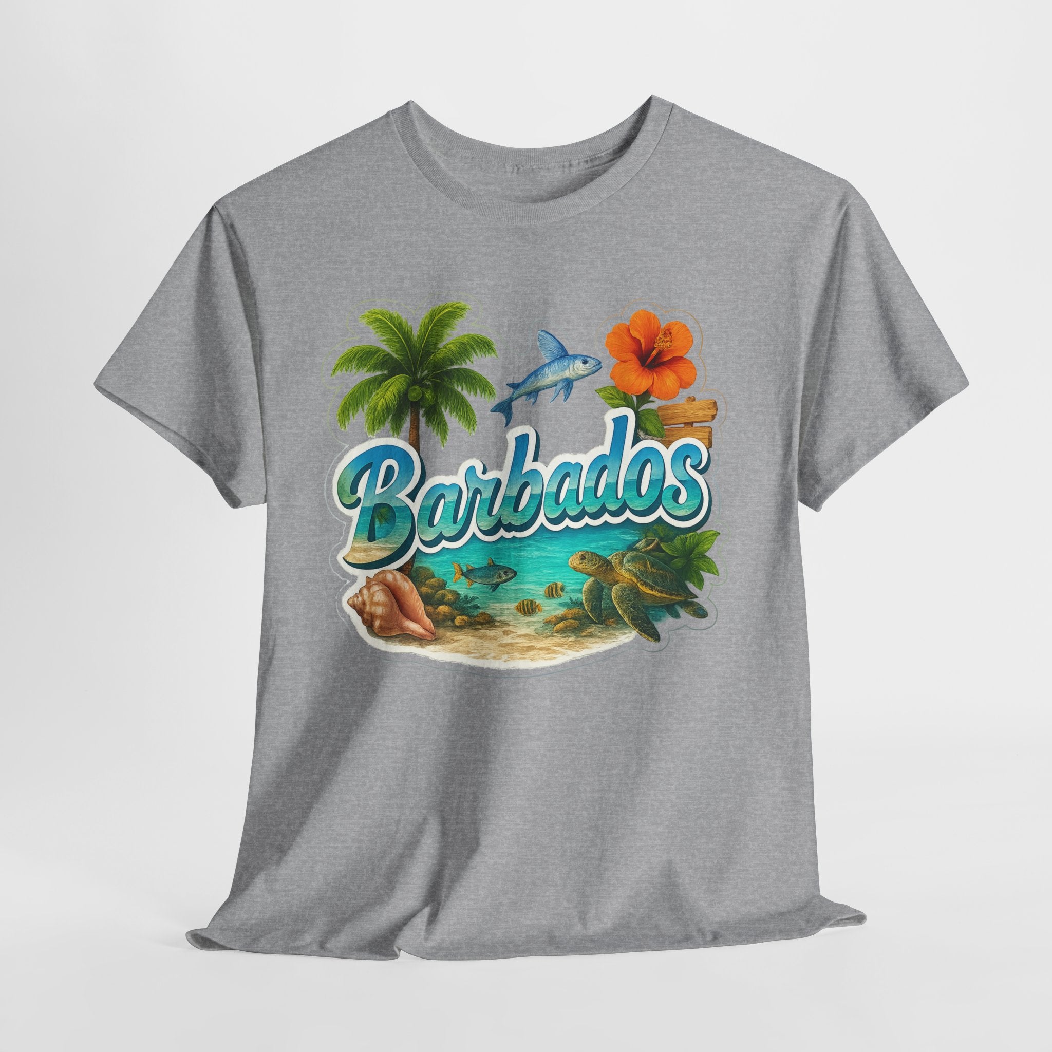 Barbados Beach Graphic Tee — Tropical Island Vacation T‑Shirt