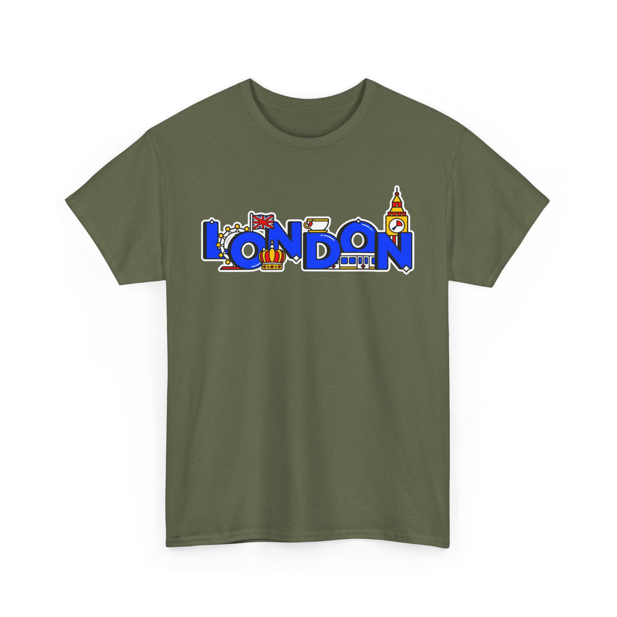 London Cityscape Tee — Illustrated London Landmarks Shirt