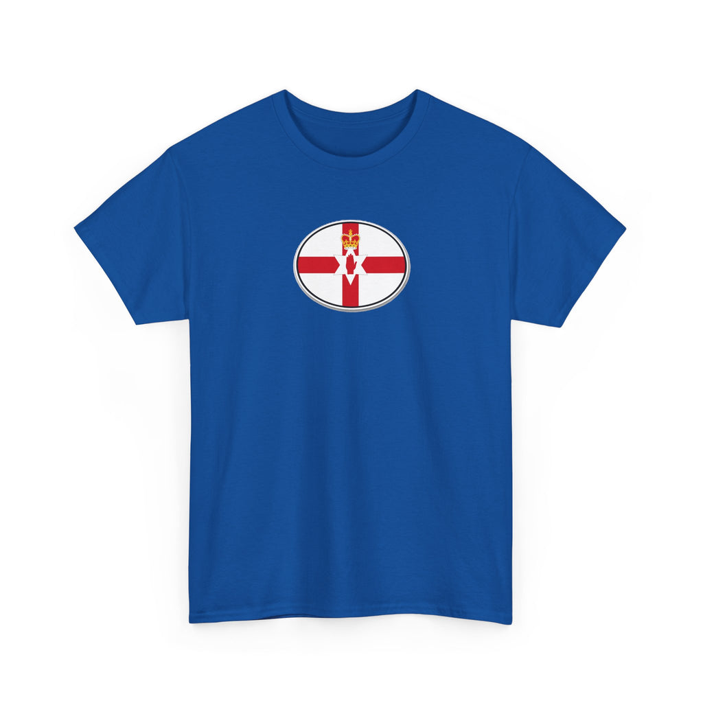 Northern Ireland Flag T‑Shirt — Small Oval Emblem Votton T-Shirt