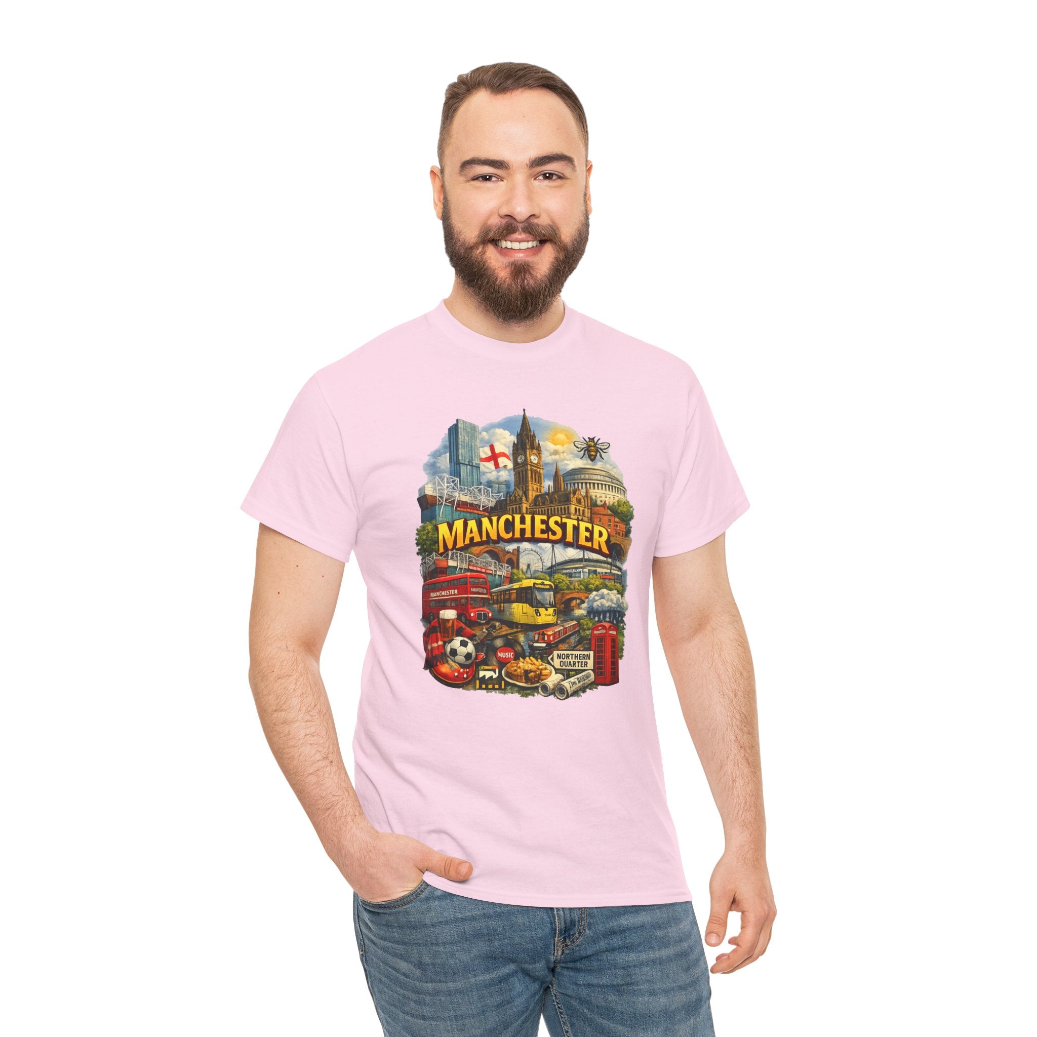 Manchester Skyline Collage T-Shirt
