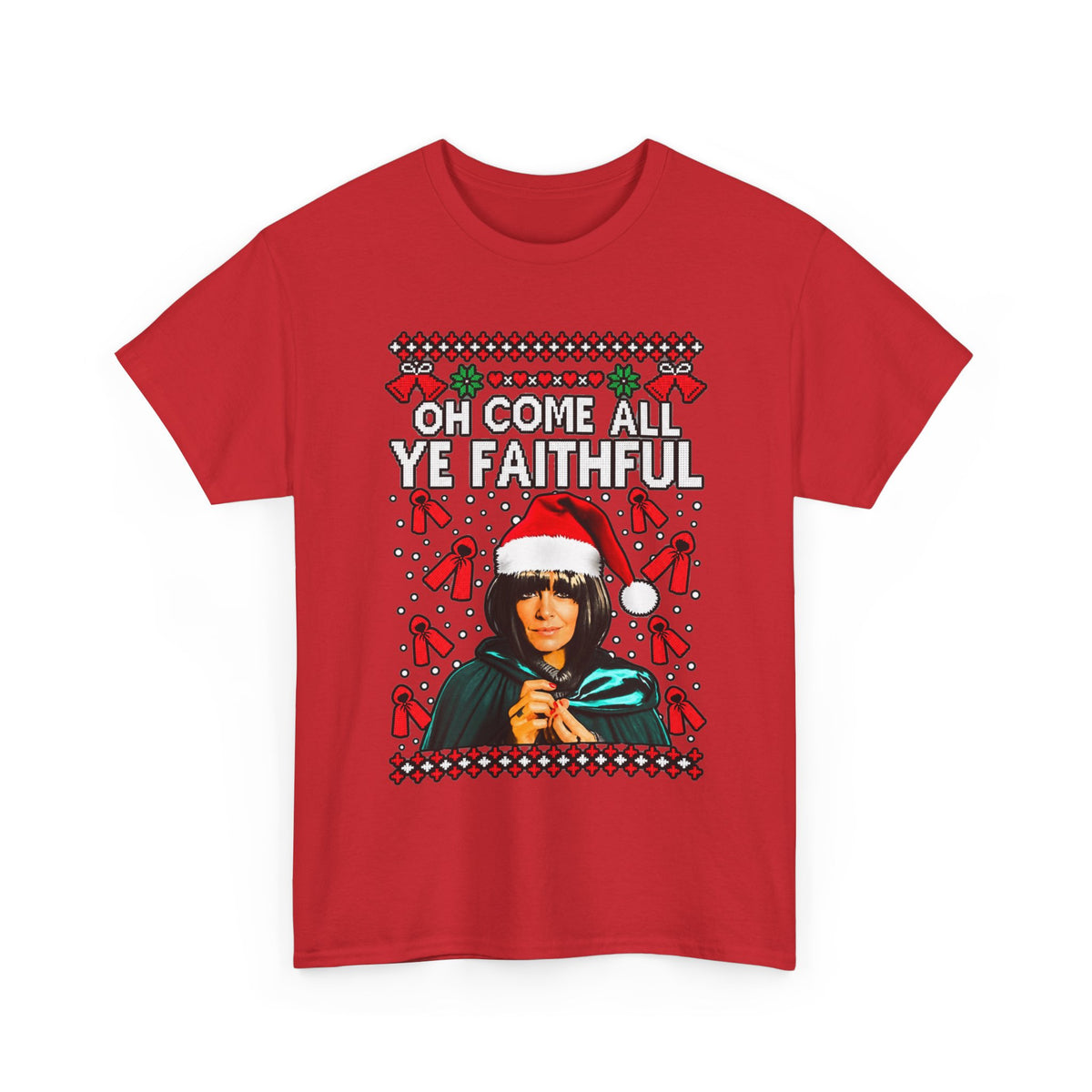 Oh Come All Ye Faithful Christmas Graphic T-Shirt
