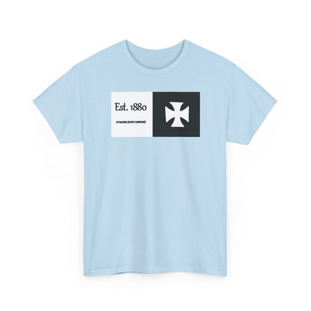 ST Mark's West Gorton (Manchester City) Est. 1880 Cross Logo T-Shirt