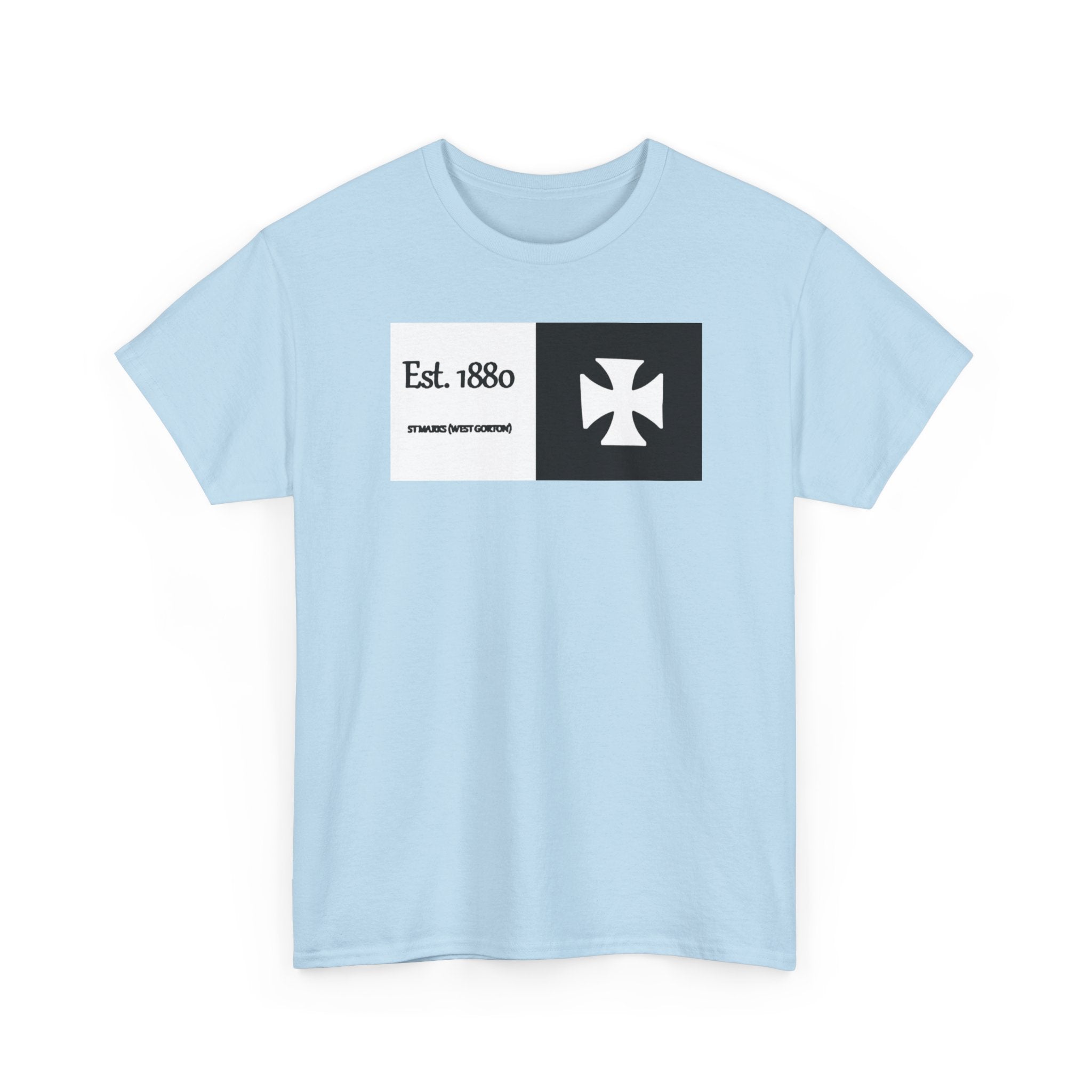ST Mark's West Gorton (Manchester City) Est. 1880 Cross Logo T-Shirt