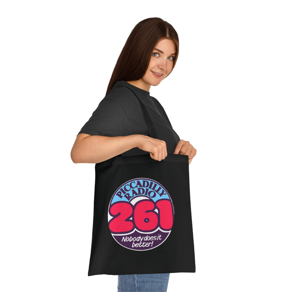 Piccadilly Radio 261 Retro Logo Tote Bag – 'Nobody Does It Better' Cotton Shopper