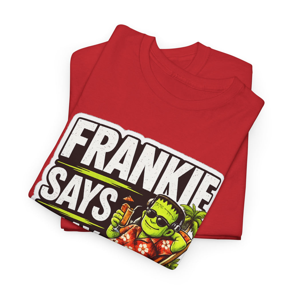 Frankie Says Relax Funny Graphic Cotton T-Shirt