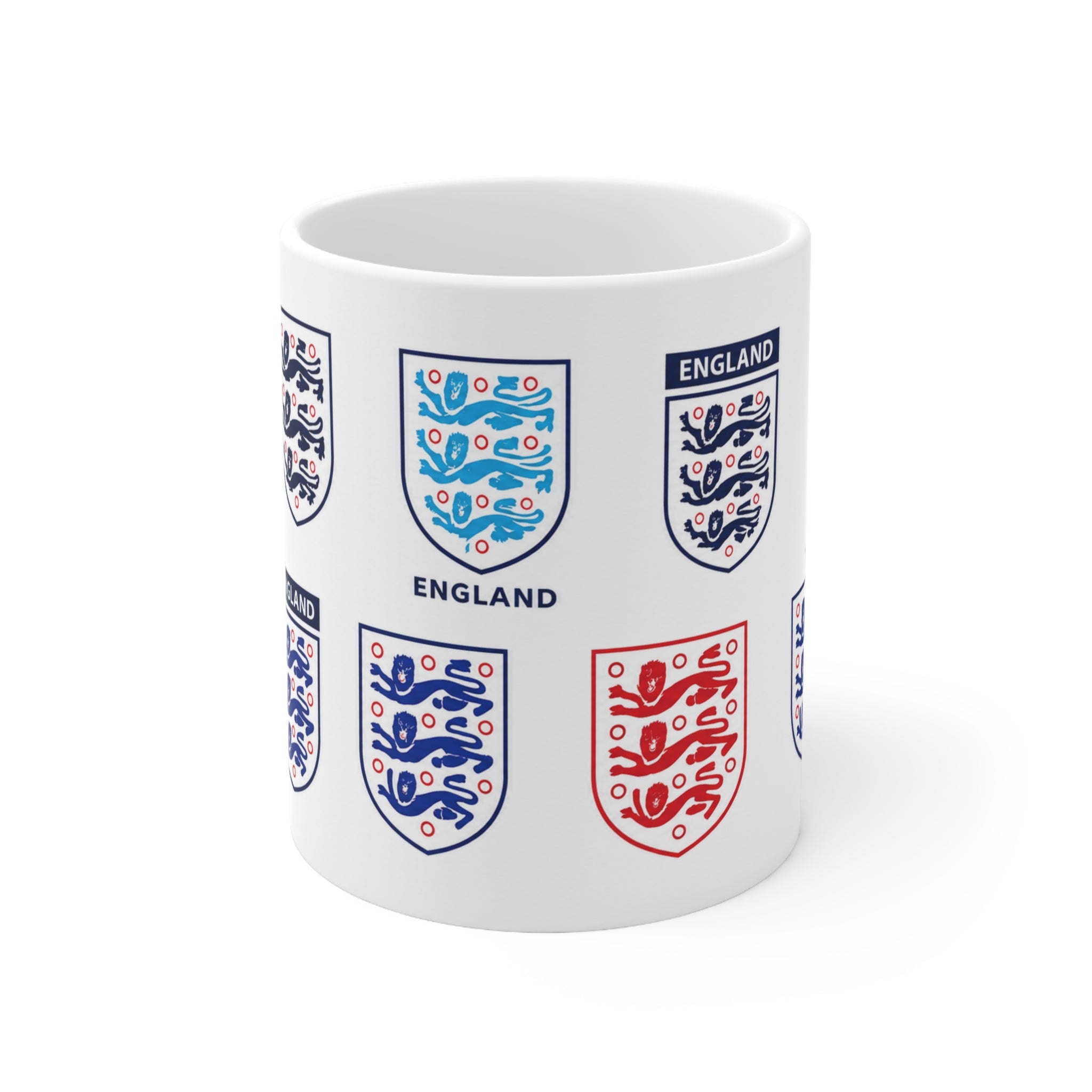 England Football Crest Mug — Ceramic Coffee Cup 11oz/15oz