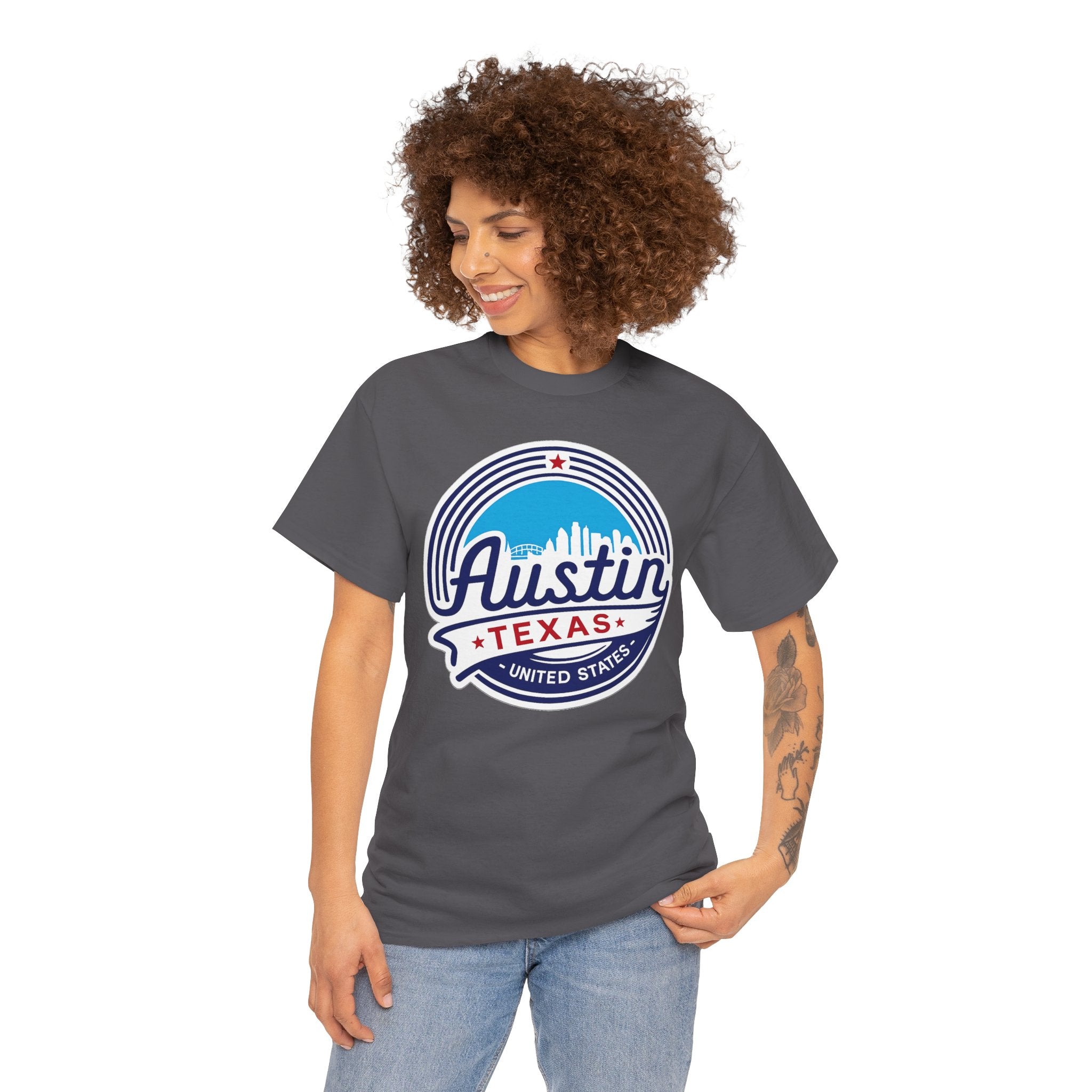Austin Texas Retro Skyline T-Shirt — Vintage City Pride Tee