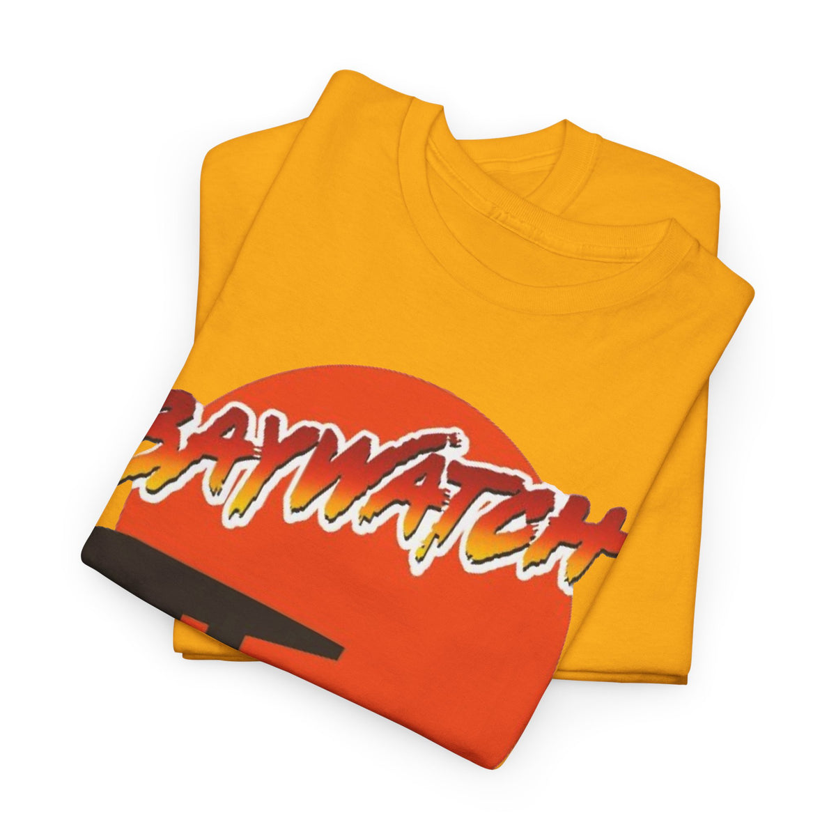 Baywatch Lifeguard Sunset Cotton T-Shirt