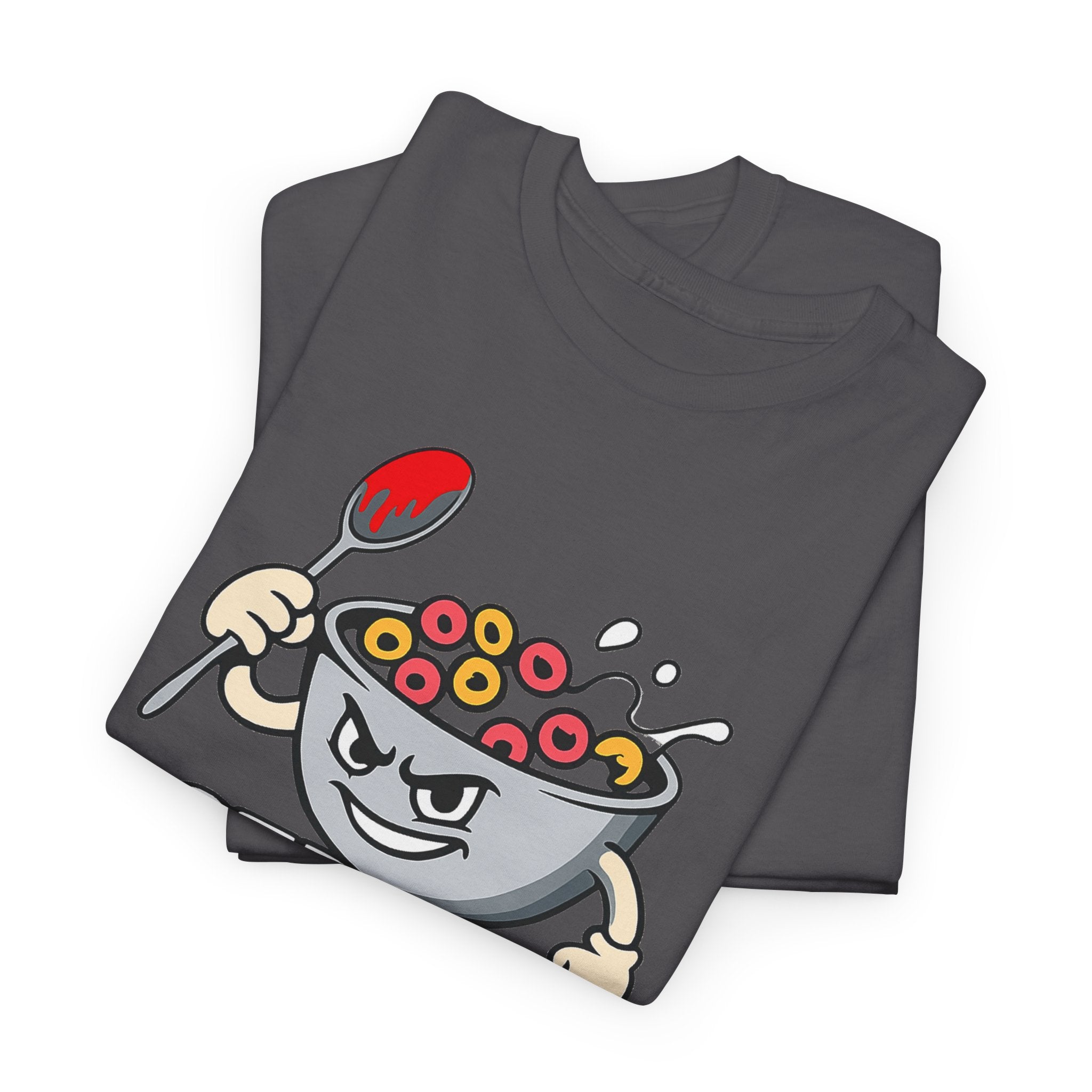Cereal Killer Graphic Tee — Funny Breakfast Cartoon T‑Shirt