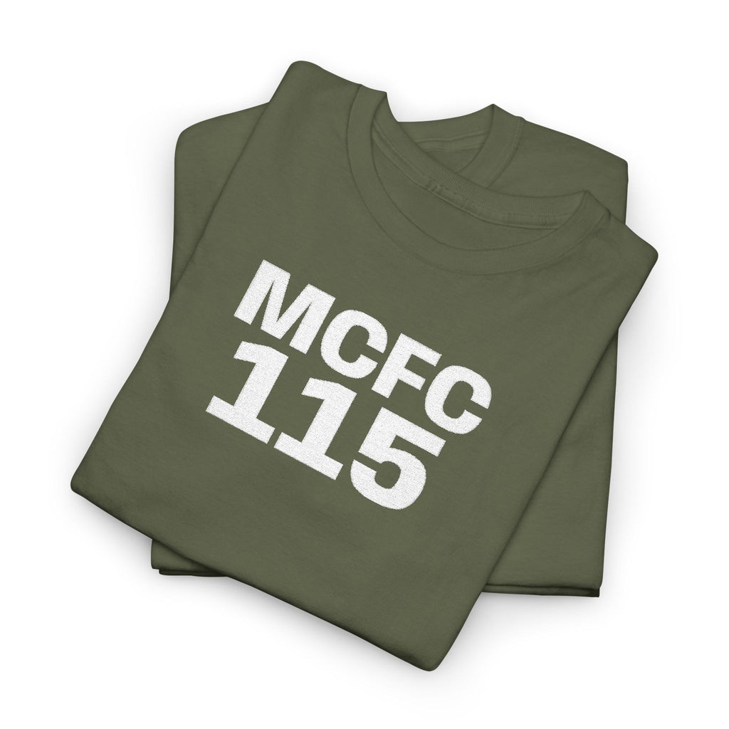 MCFC 115 T-Shirt — Vintage Football Club Number Tee