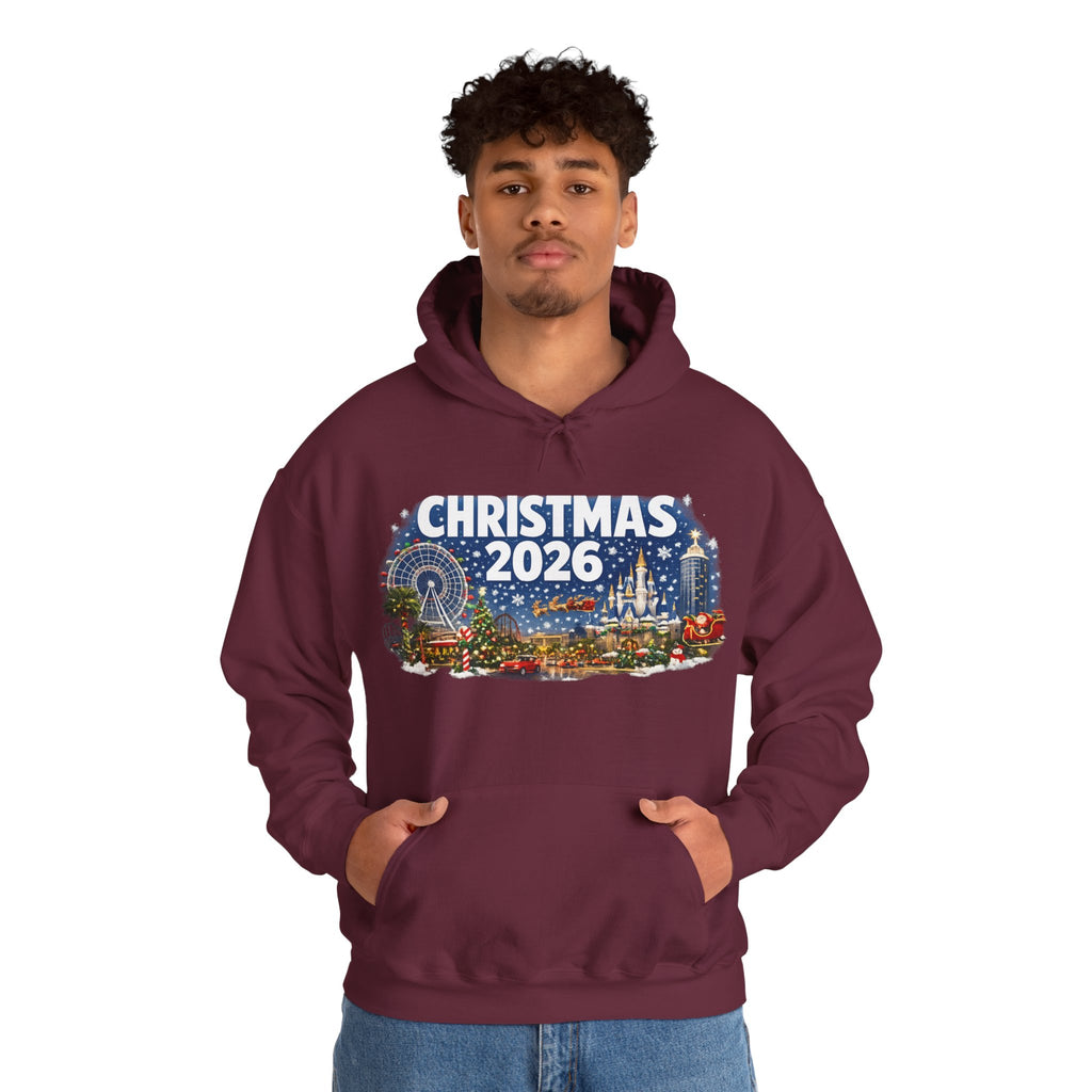 Christmas 2026 Holiday Hoodie — Festive Winter Village Sweatshirt