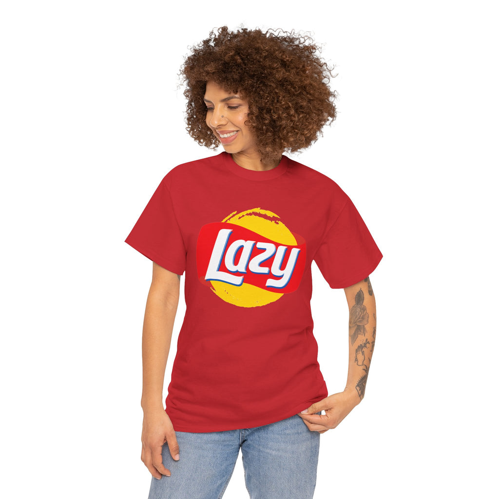 Lazy Logo T‑Shirt — Retro Snack-Inspired Graphic Tee