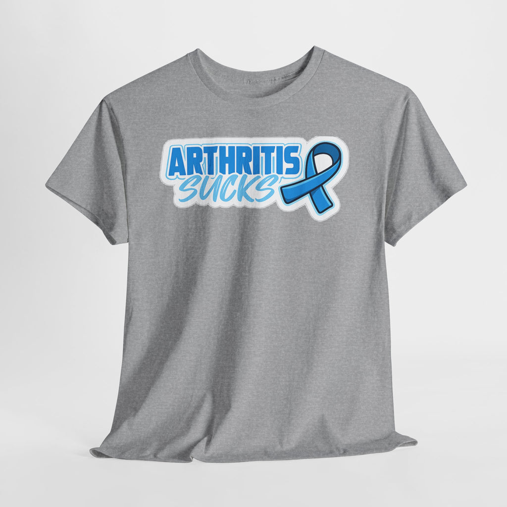 Arthritis Sucks T-Shirt with Awareness Ribbon — Arthritis Support Tee