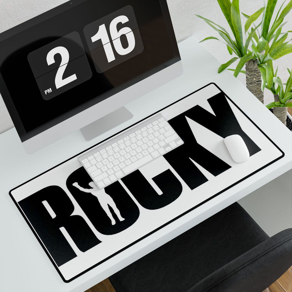 Rocky Silhouette Desk Mat – Retro Movie Gaming Mousepad