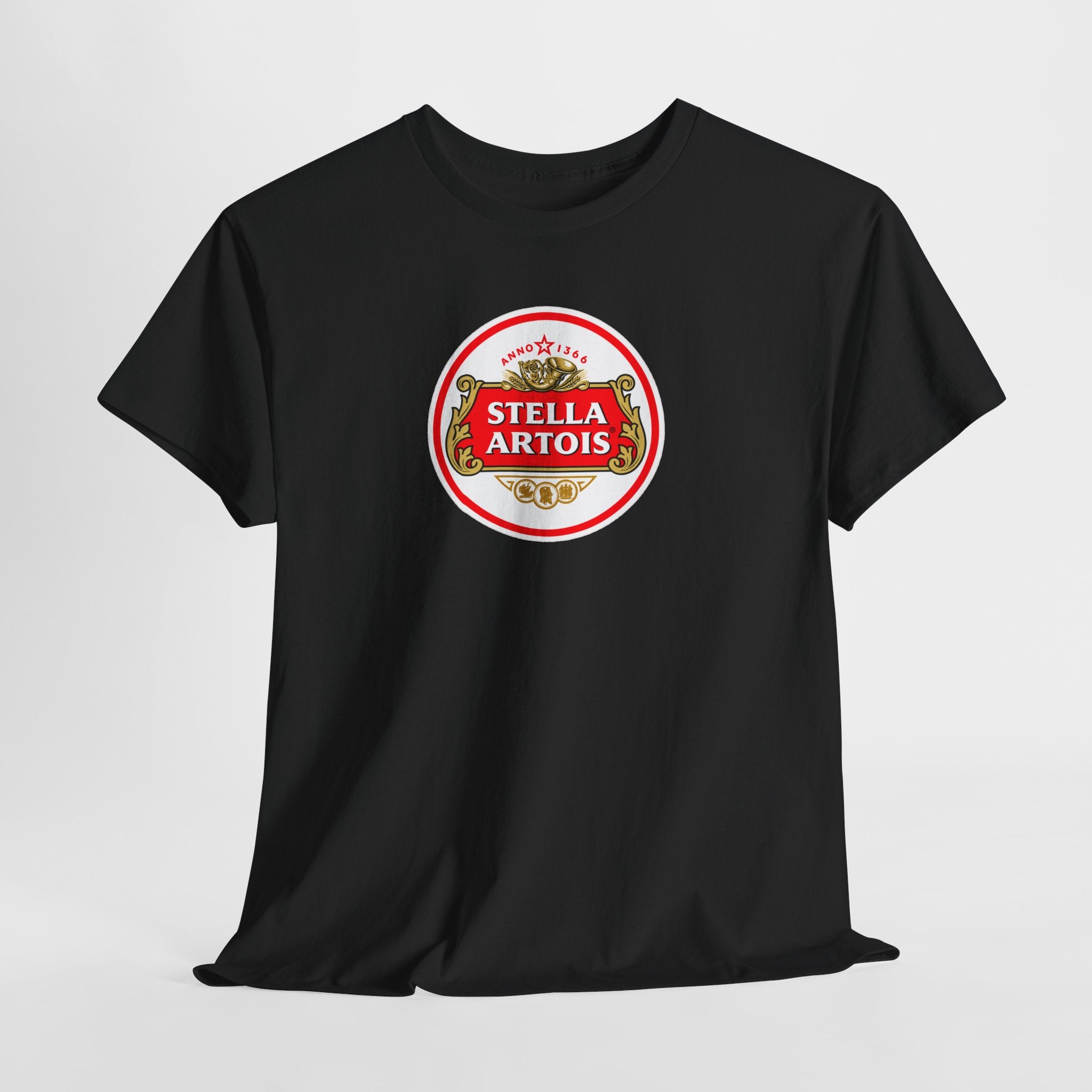 Beer Logo T-Shirt — Stella Artois Inspired Vintage Crest Tee