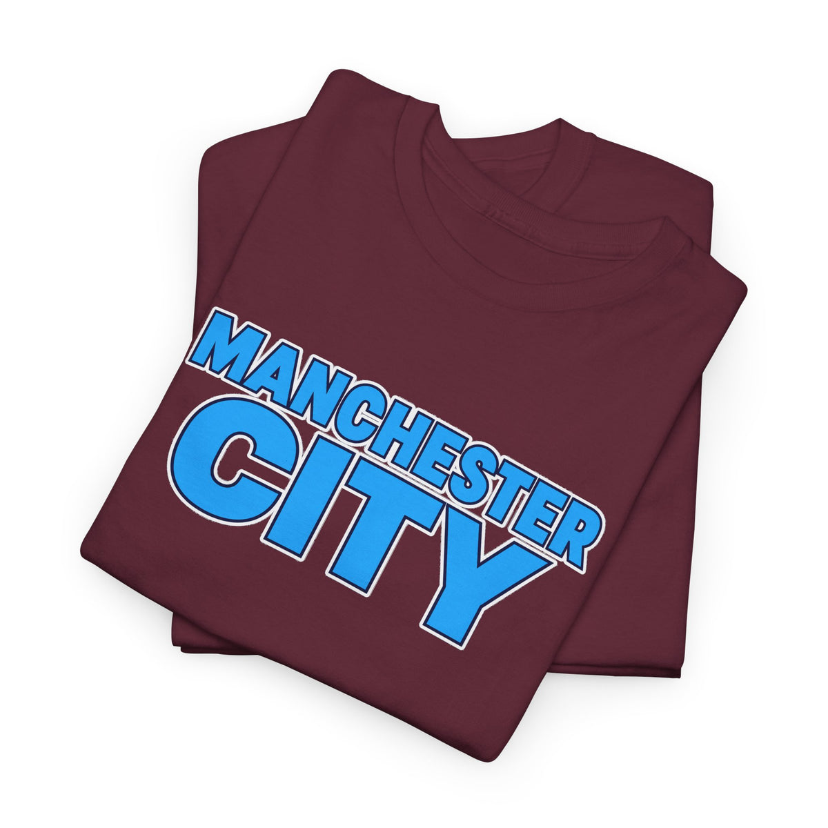 Manchester City T‑Shirt — Retro Blue Logo Tee