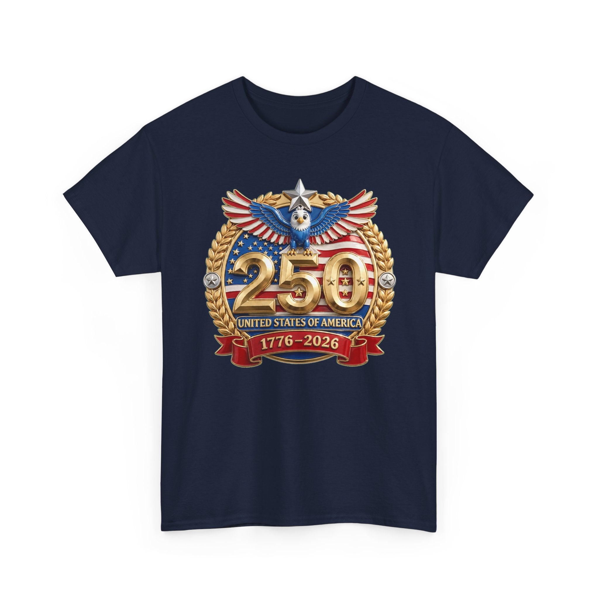 250th USA Anniversary T-Shirt – 1776–2026 Patriotic Eagle Emblem Tee