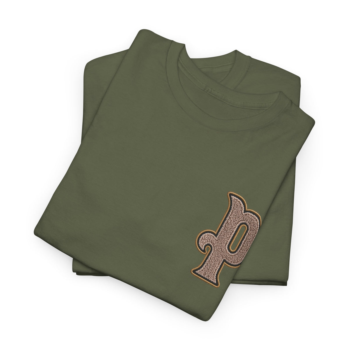 Retro 'p' Pep Inspired Manchester City Cotton Tee — Vintage Brown Monogram T-Shirt