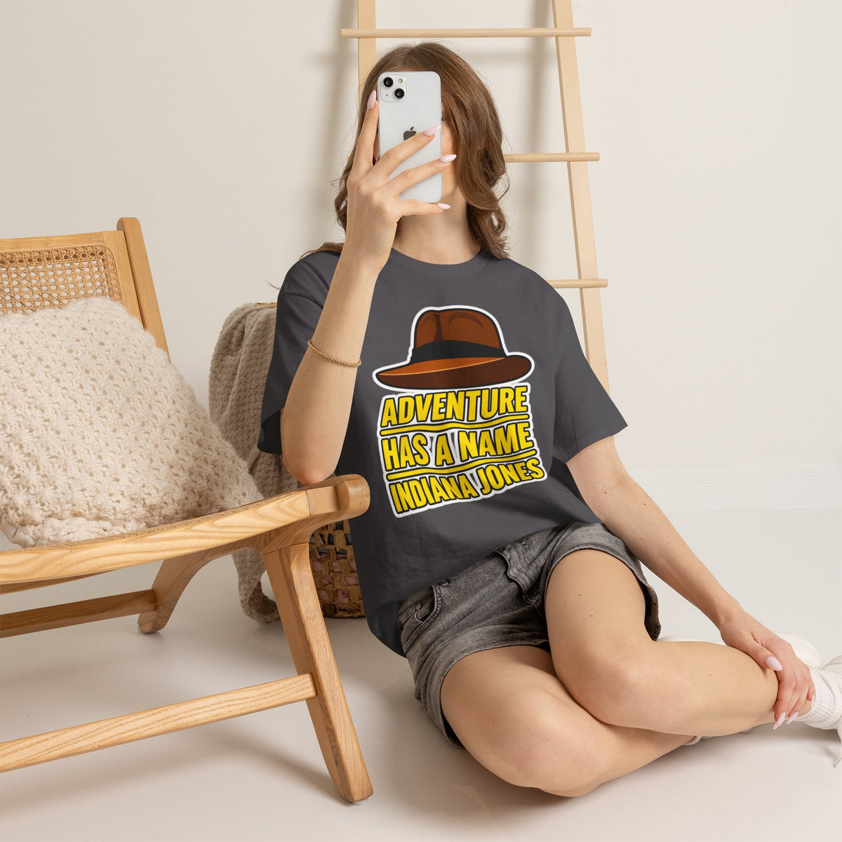 Adventure Has a Name Indiana Jones Graphic Cotton T-Shirt