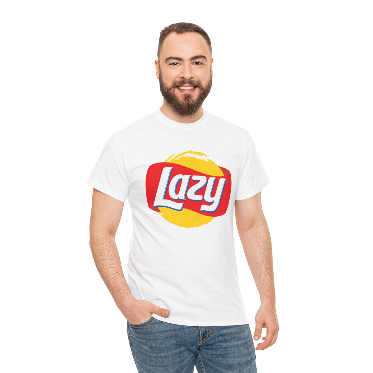 Lazy Logo T‑Shirt — Retro Snack-Inspired Graphic Tee