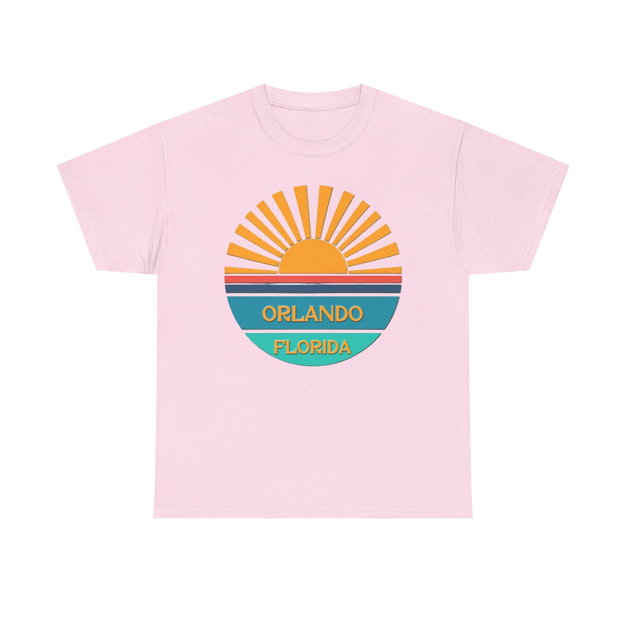 Orlando Florida Sunset T-Shirt – Retro Sunburst Vacation Tee