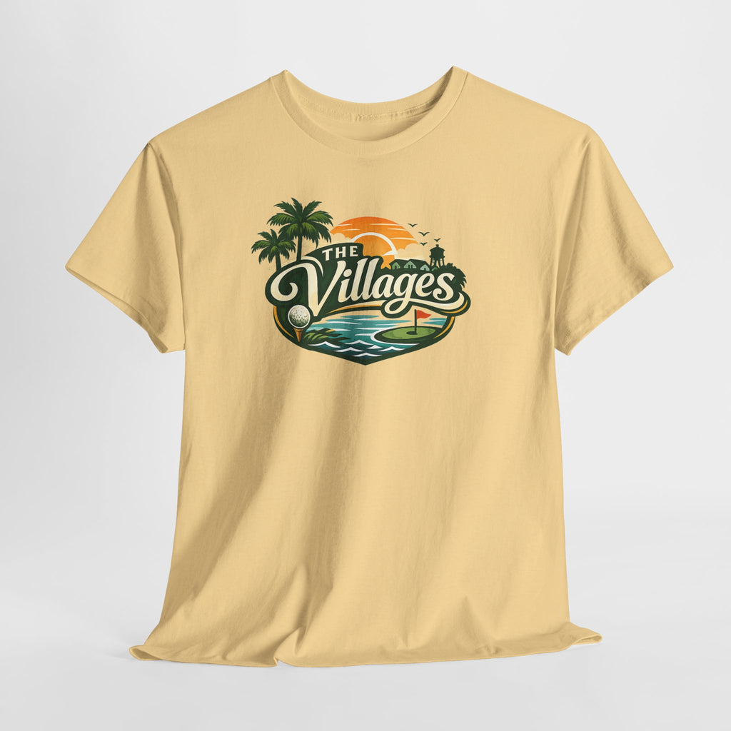 The Villages of Florida Sunset Logo Tee - Florida Palm Beach Retro T-Shirt