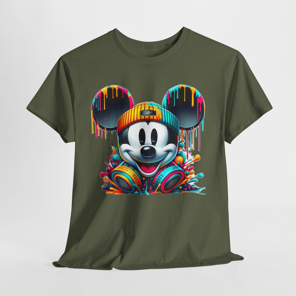 Mickey Graphic Tee — Colorful Street Art Mouse Character T-Shirt