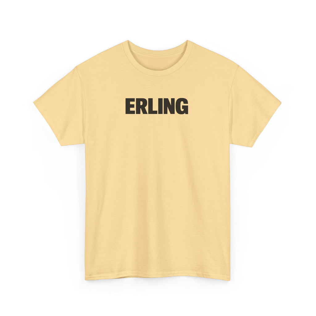 Erling Haaland Name Tee — Minimalist White Graphic T-Shirt