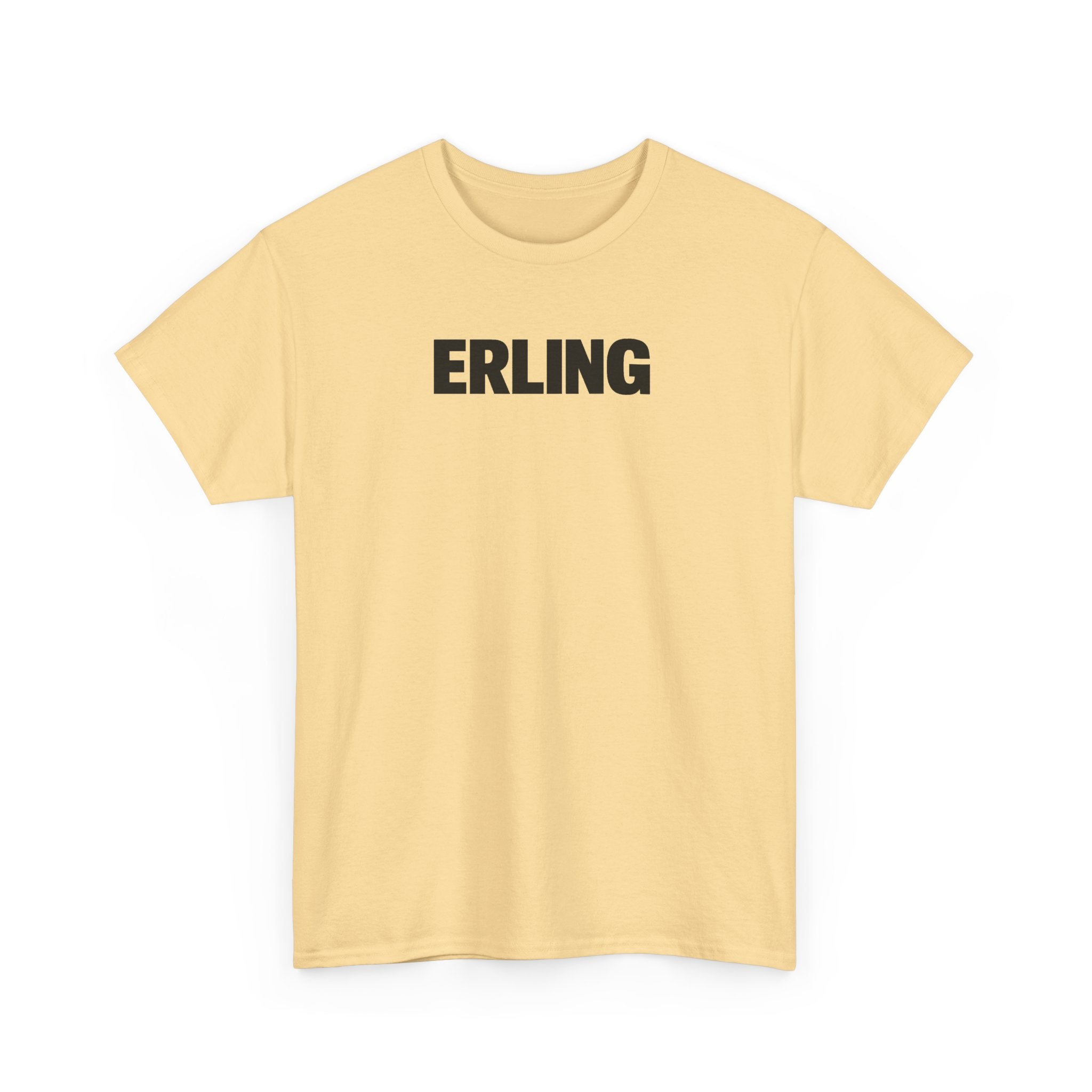 Erling Haaland Name Tee — Minimalist White Graphic T-Shirt