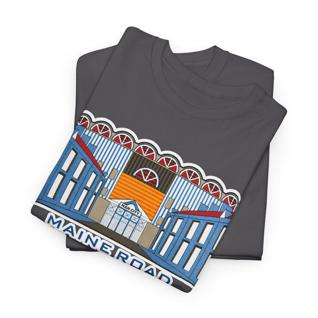 Maine Road Graphic Tee — 'Maine Road 1923–2003' Retro Stadium Cotton T‑Shirt