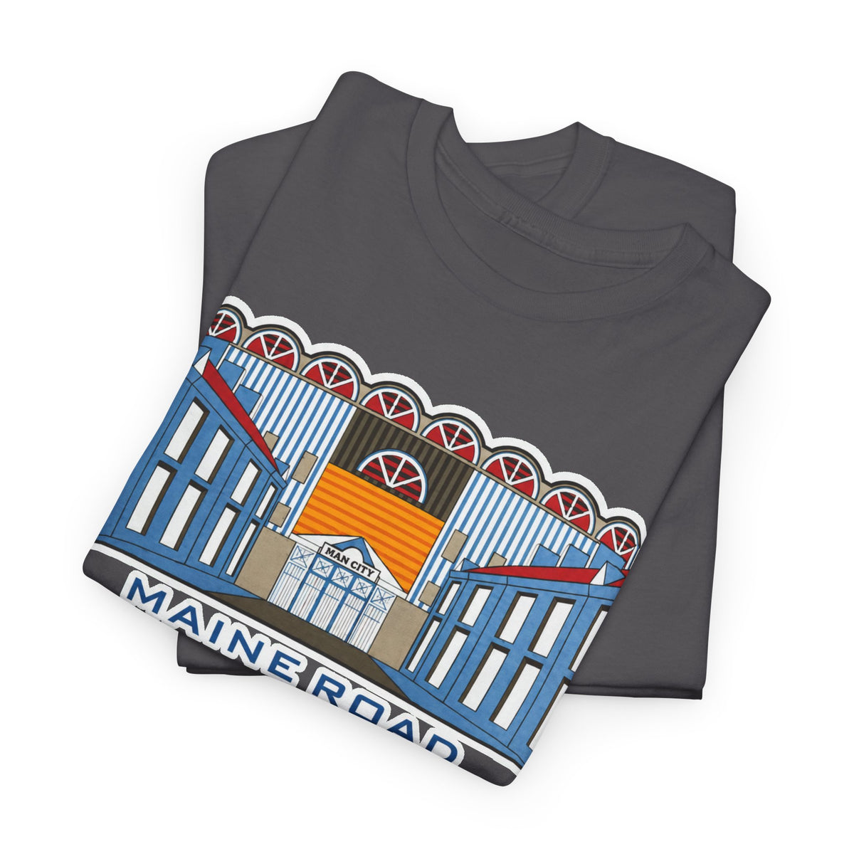 Maine Road Graphic Tee — 'Maine Road 1923–2003' Retro Stadium Cotton T‑Shirt