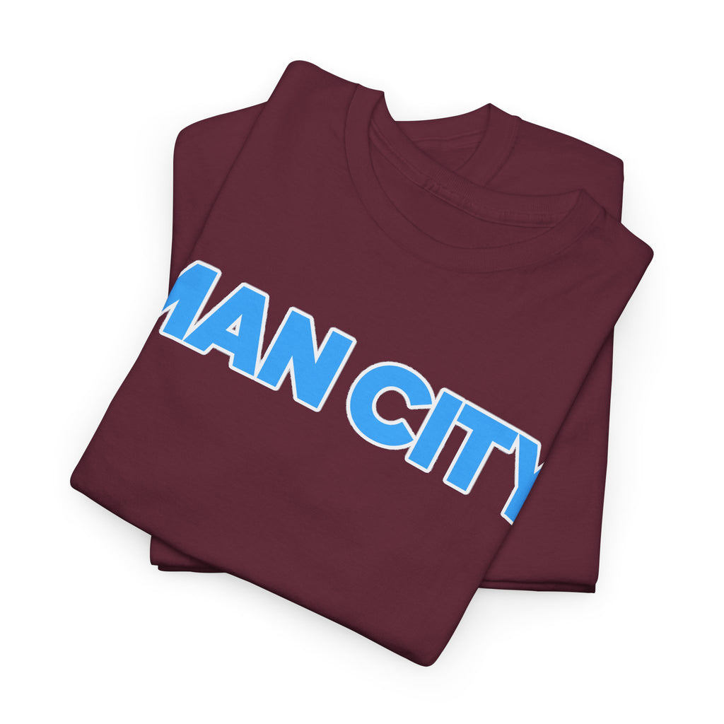 Man City Cotton T‑Shirt — Minimal Football Fan Tee