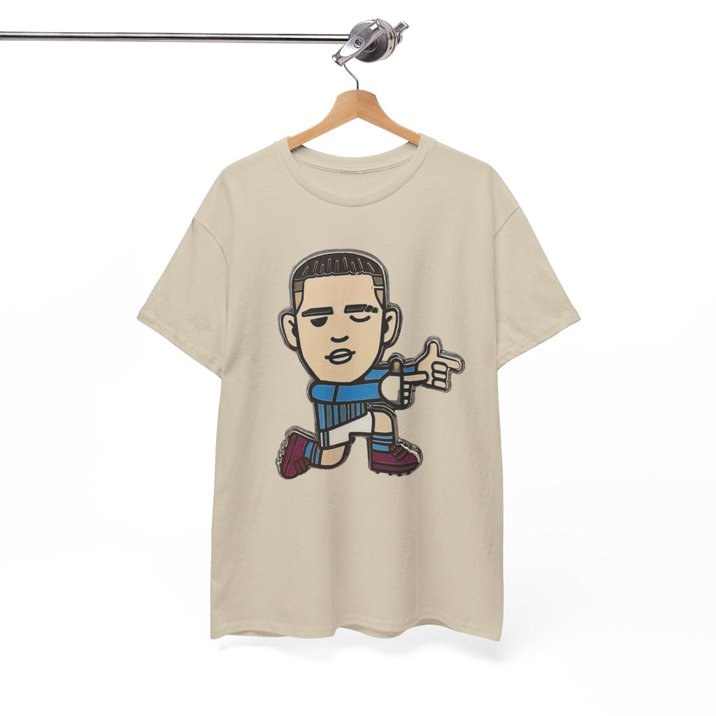 Phil Foden Cartoon Dance Pose Tee - Funky Character Graphic T-Shirt